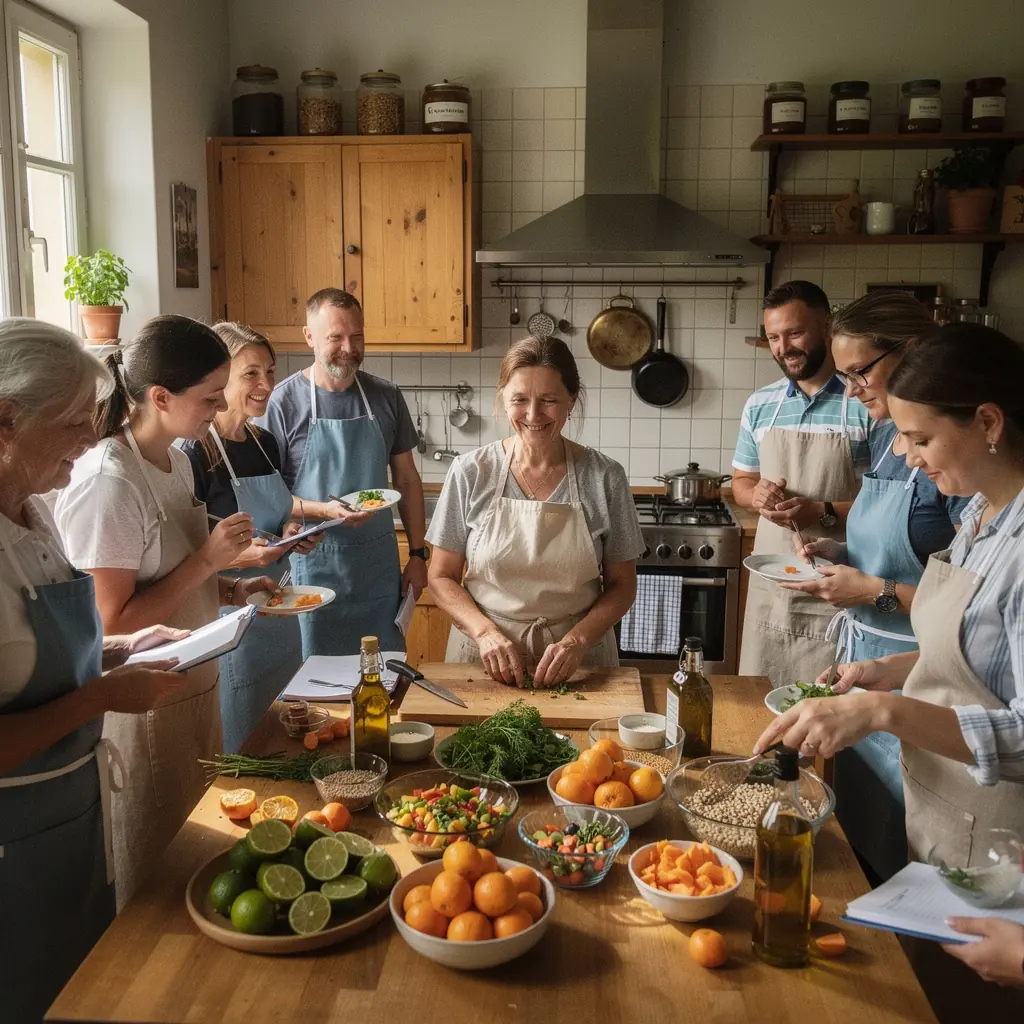 Rangpur limeto arbatos puodelis su šviežiais mandarinų gabalėliais.