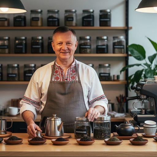 Žalia arbatos puodelis su citrininėmis dekoracijomis.